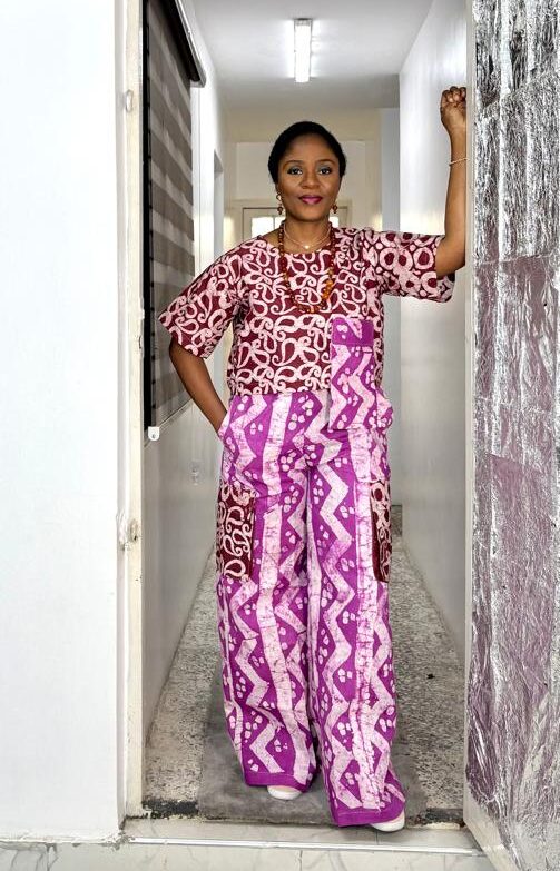 M&M 2-Piece Crop Combat - Wine and Pink