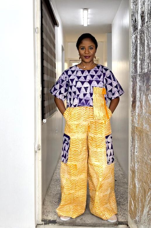 M&M 2-Piece Crop Combat - Purple and Yellow